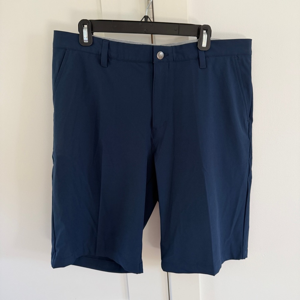adidas Golf Dark Blue Men's Flat Front Shorts